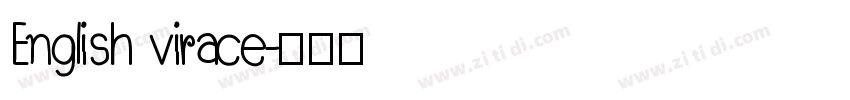 English virace字体转换